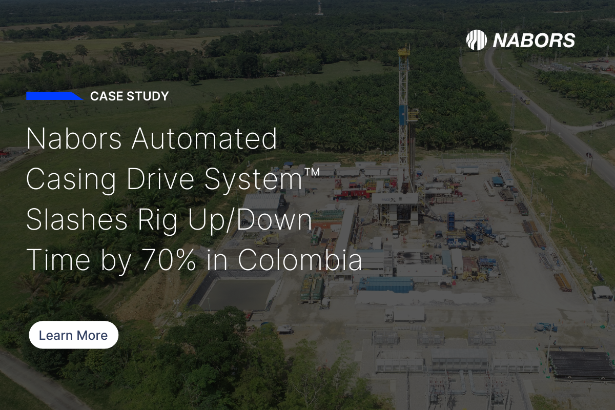 Nabors Automated Casing Drive System™ Slashes Rig Up/Down Time by 70